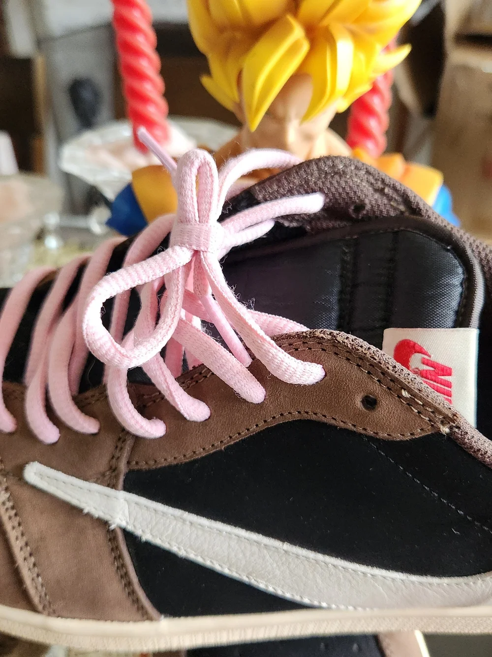 Nike Air Jordan 1 Low OG Travis Scott Brown Black Pink CQ4277-001 Sneakers NoBox
